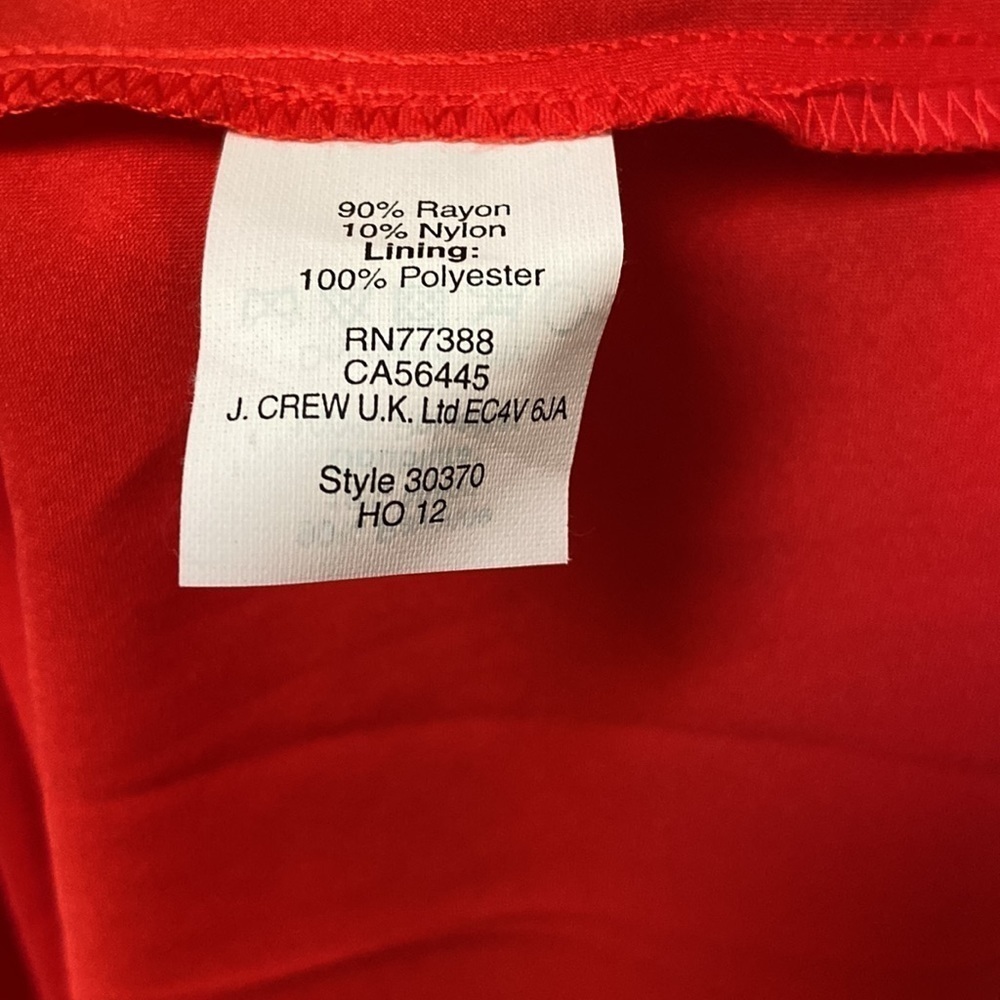 Sz 4 Broadway & Broome Red Lace 3/4 Sleeve Dress w/Red Slip - Picture 6 of 6